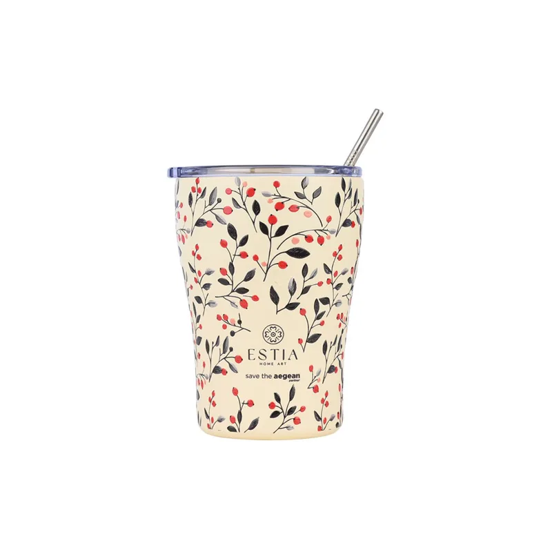 Estia Θερμός Coffee Mug Save The Aegean 350Ml Bloom Μπεζ