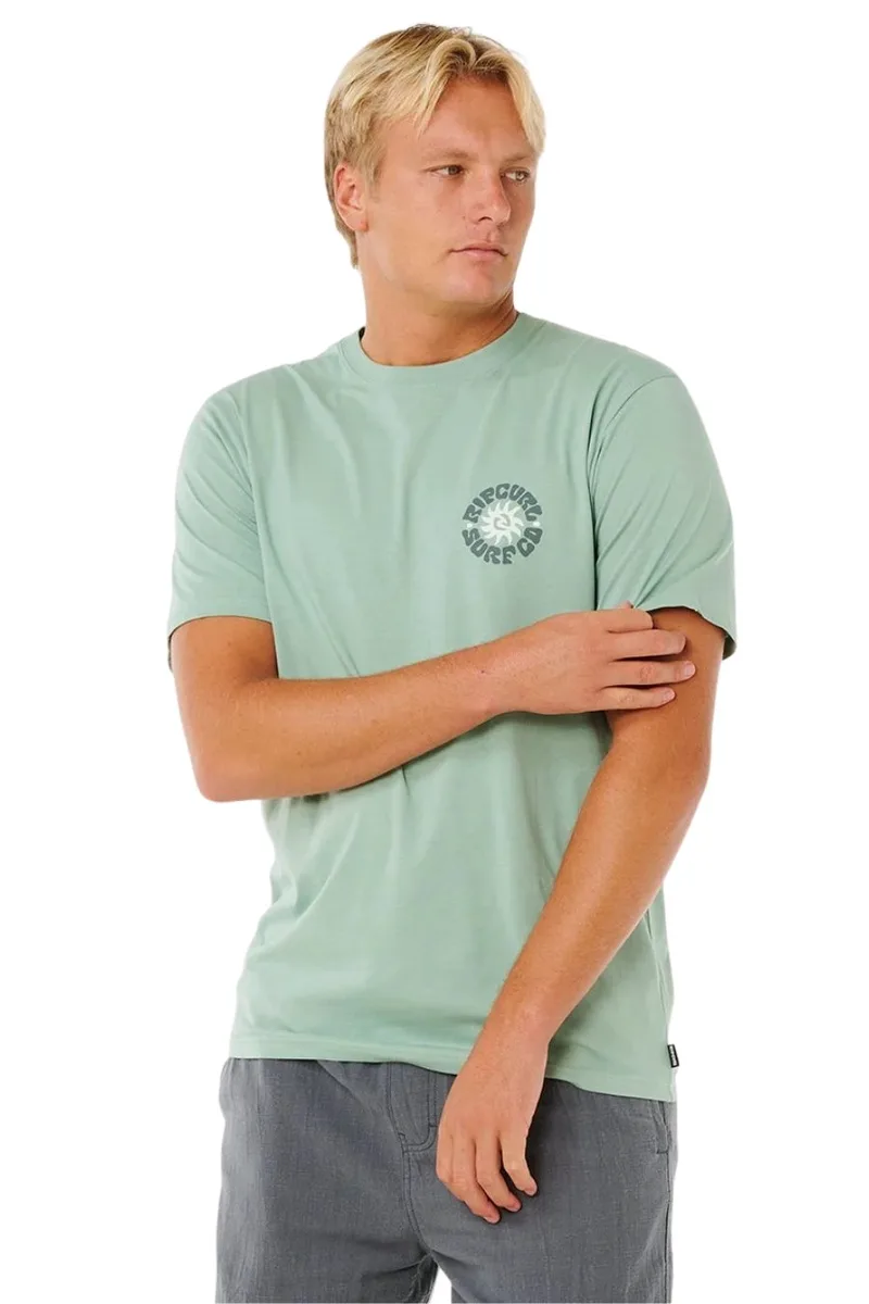 Rip Curl Pacific Rinse Circle Ανδρικό Tee - Πράσινο-0XDMTE-GREEN