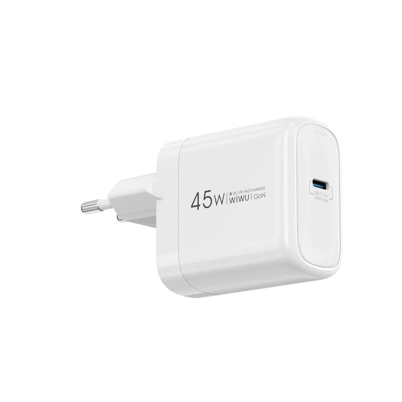 WiWU Wall GaN Fast Charger USB Type-C 45W White (U035)