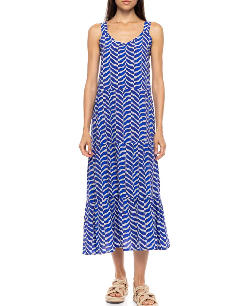 PINK LABEL BEACHWEAR AEGEAN WAVE B689-TYPE Blue