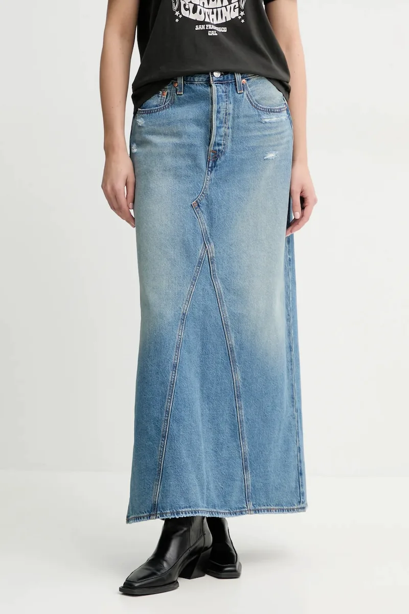Τζιν φούστα Levi's ICONIC LONG SKIRT W/SLIT