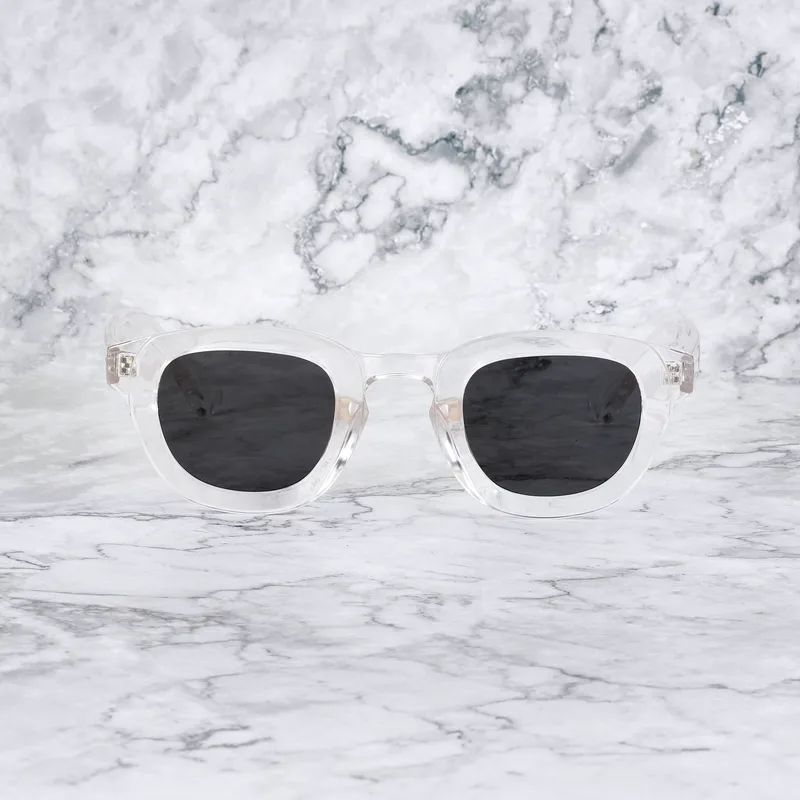 ROBIN Tinted Sunglasses | Clear | Gray Shades | Explicit Poets Sunglasses