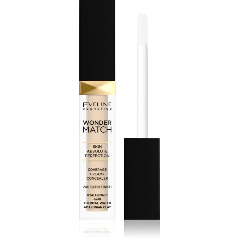Eveline Cosmetics Wonder Match κρεμμώδης καλυπτικός διορθωτής 24 ώρες απόχρωση 01 Light Neutral 7 ml