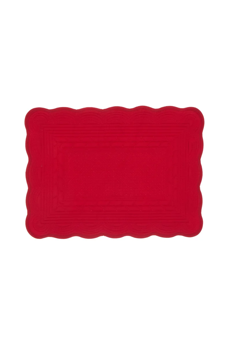 Coincasa σουπλά με καπιτονέ σχέδιο 50 x 35 cm - 006662821 Κόκκινο
