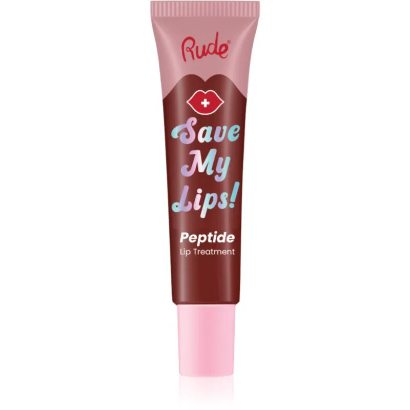 Rude Cosmetics Save My Lips θρεπτικό και ενυδατικό βάλσαμο για τα χείλη με πεπτίδια απόχρωση Cherry 15 ml