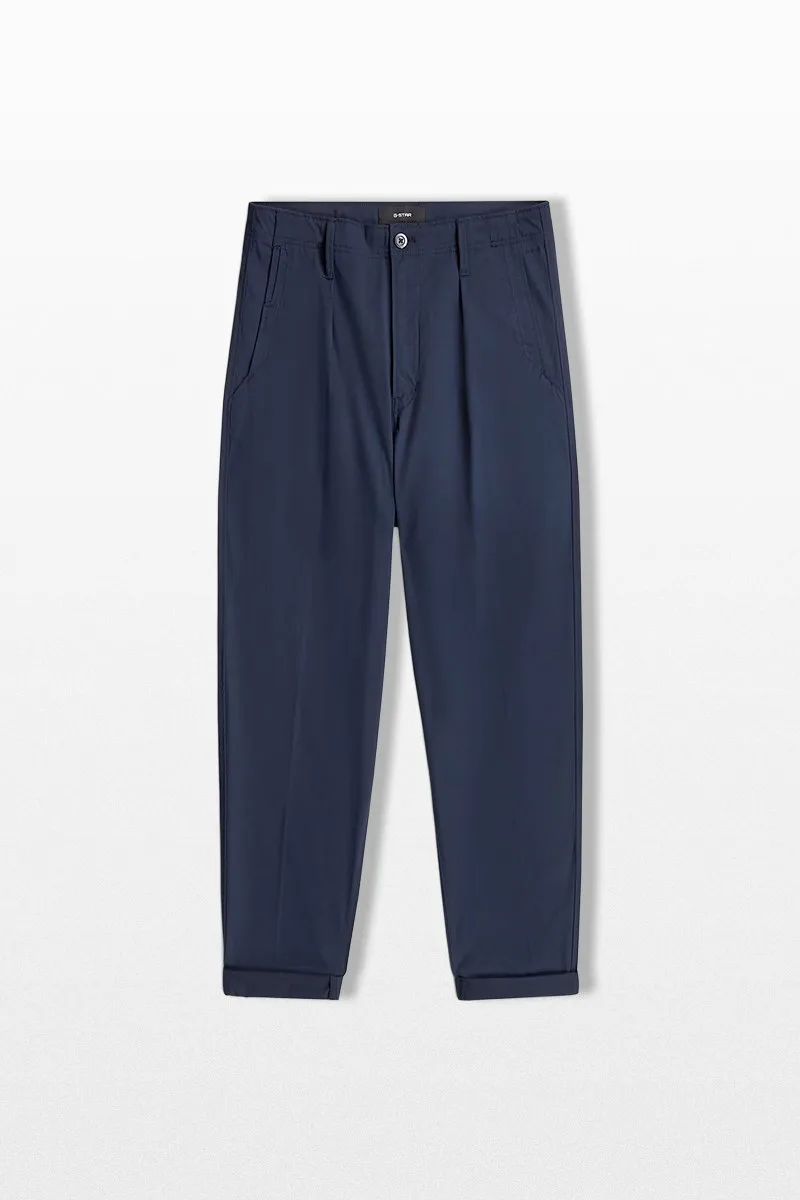 G-STAR Ανδρικό Μπλε Pleated Chino Trousers