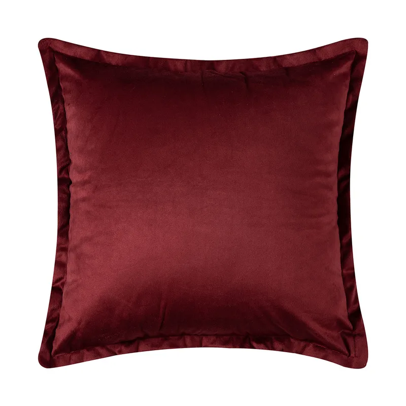 Διακοσμητική Μαξιλαροθήκη Βελουτέ (45x45) Silk Fashion A804 Μπορντώ