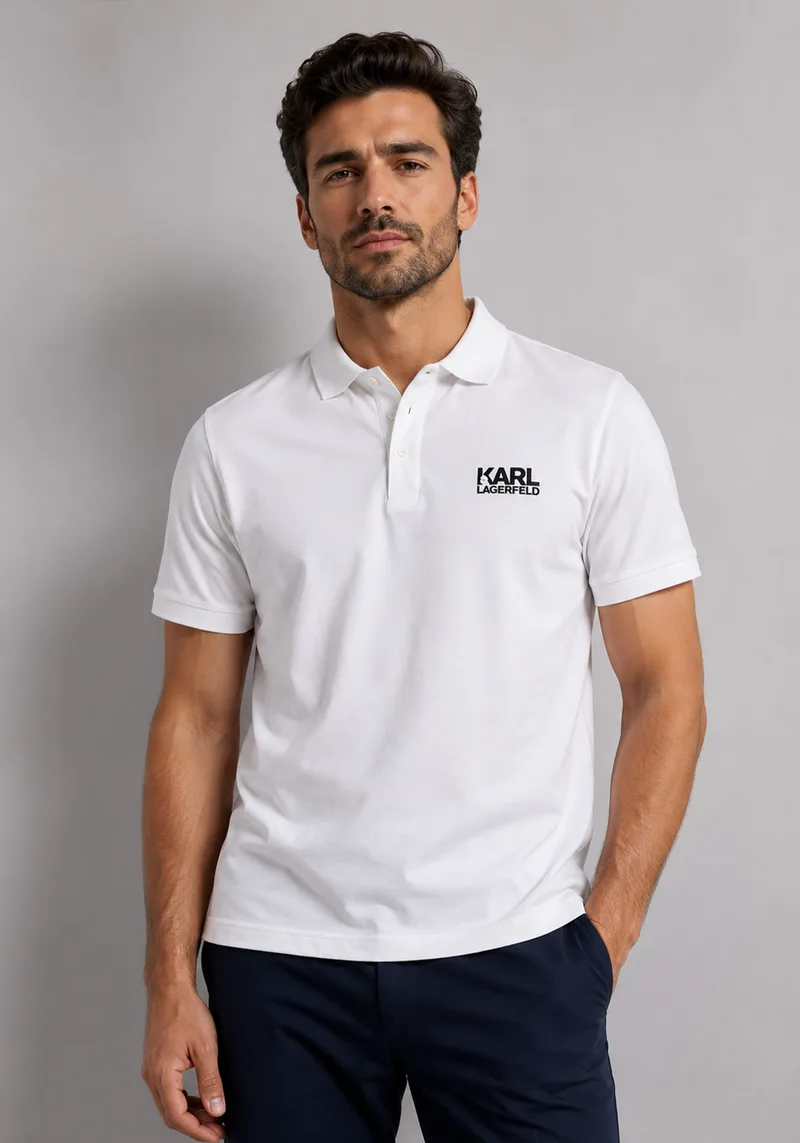 Karl Lagerfeld Polo Μπλούζα Polo - 745088 552235 10 White