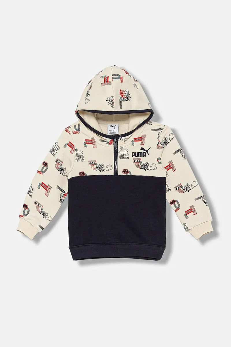 Παιδική μπλούζα Puma LITTLE RUNNERS Half-Zip Hoodie PS