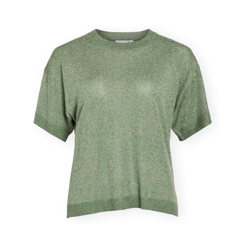 T-shirt με κοντά μανίκια Vila Top Nowy - Olivine