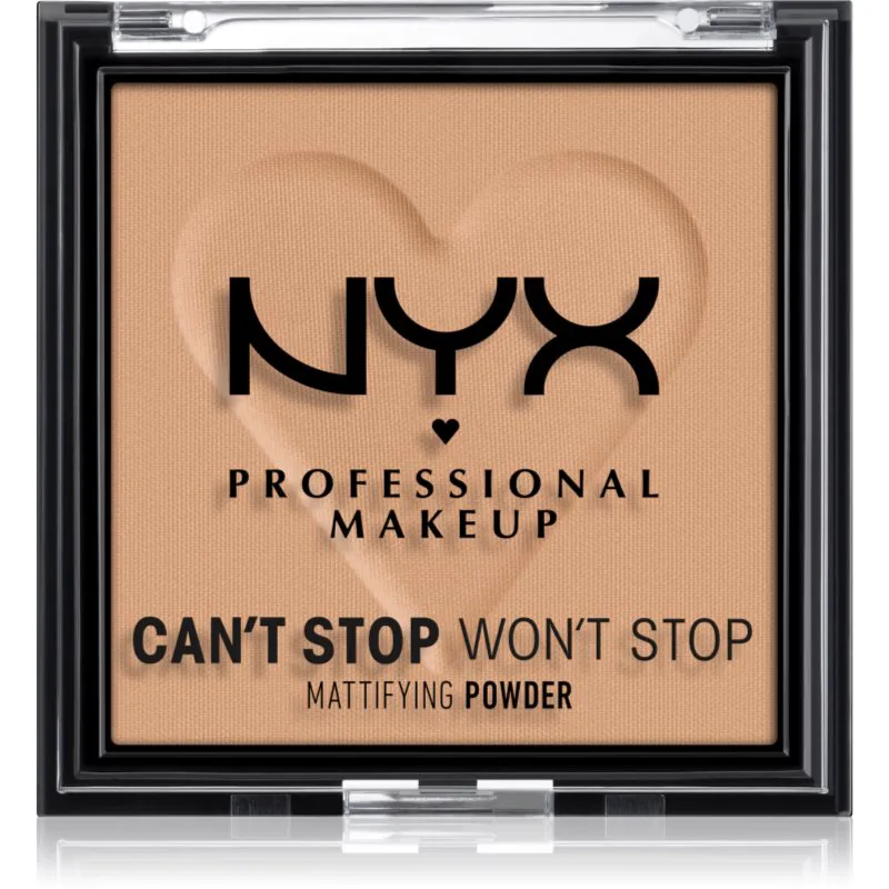 NYX Professional Makeup Can't Stop Won't Stop Mattifying Powder ματ πούδρα απόχρωση 06 Tan 6 γρ