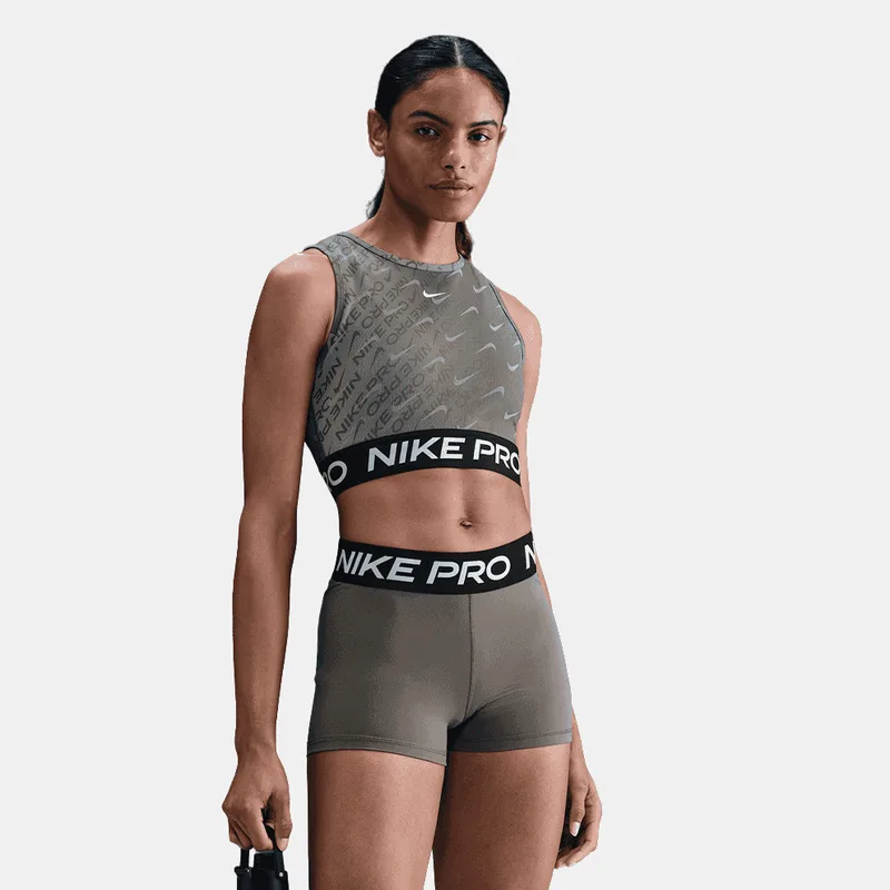 Nike Pro Dri-Fit Γυναικείο Cropped Αμάνικο T-Shirt (9000209250_1480)