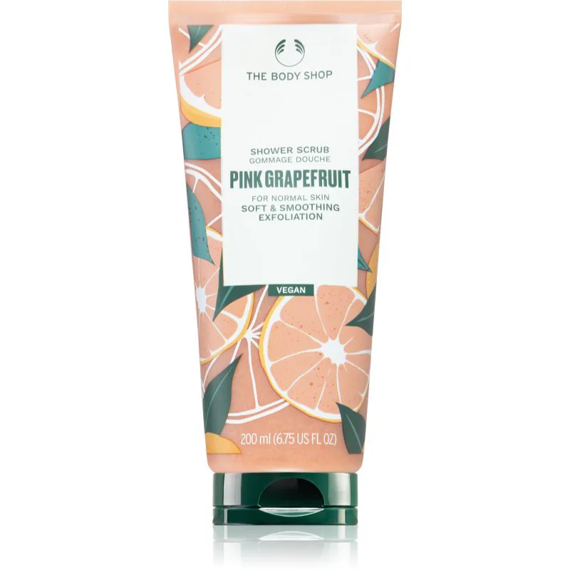 The Body Shop Ροζ Grapefruit Shower Scrub απόλεπιση σώματος για ντους 200 ml