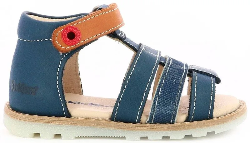 ΠΕΔΙΛΑ KICKERS NOOPI 784396 ΣΚΟΥΡΟ ΜΠΛΕ/ΚΑΜΕΛ (EU:24)