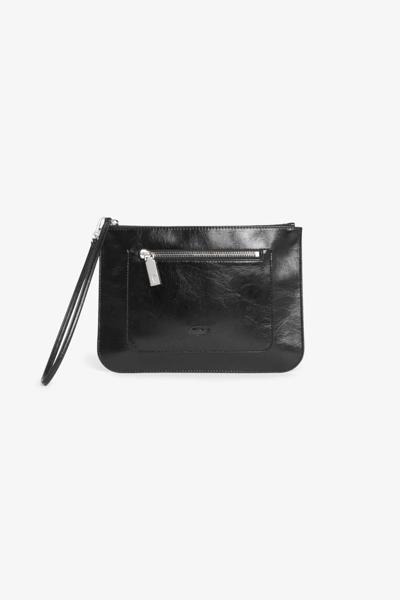 Lacoste γυναικεία τσάντα clutch με λογότυπο "Lite Glossy" - NF5322AX Μαύρο