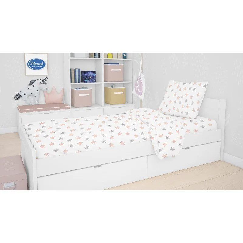 Σετ Σεντόνια Μονά Dimcol Star 103 Grey 160x240