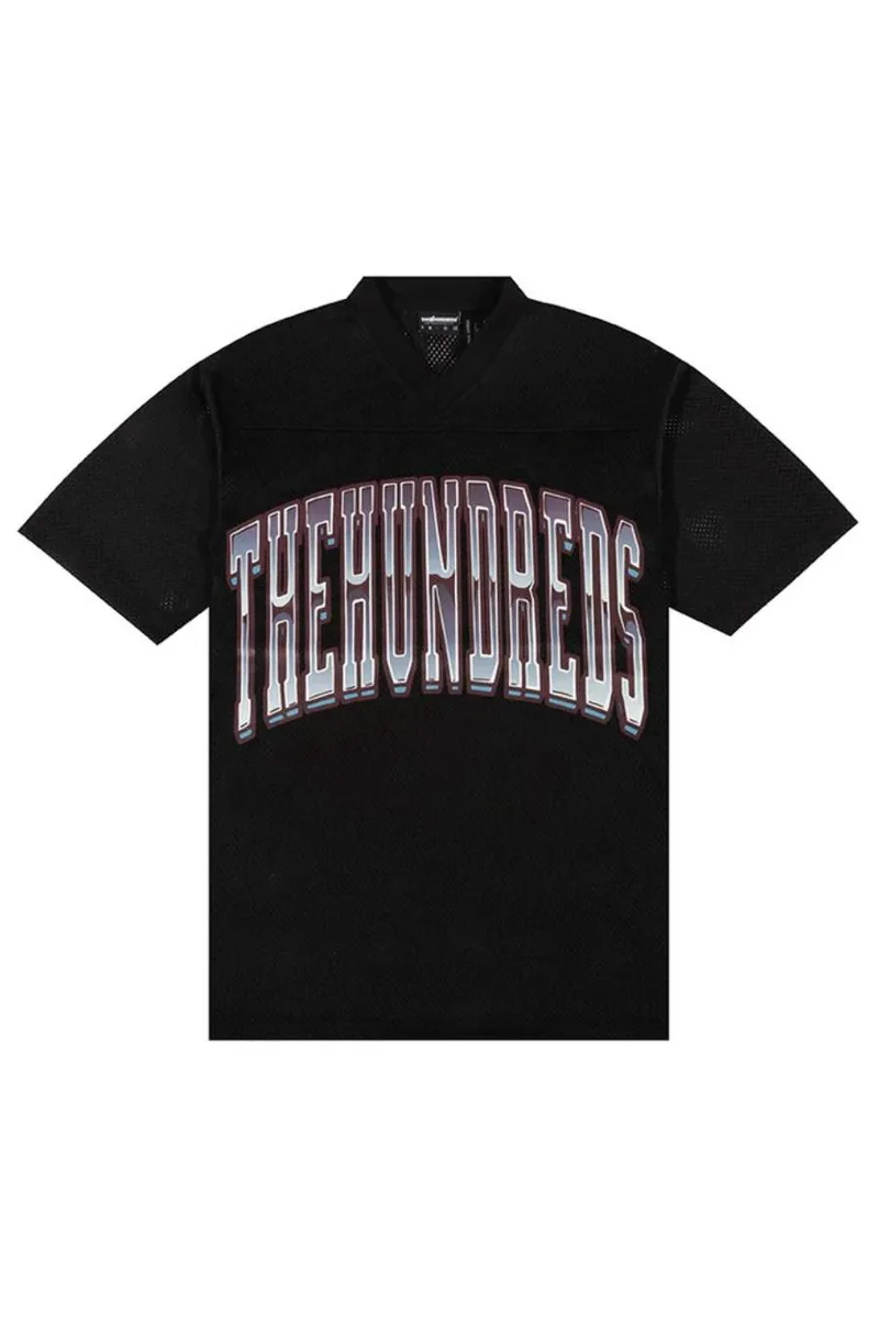 THE HUNDREDS T-Shirts Division Football Jersey - Μαύρο-T24F109004-BLACK
