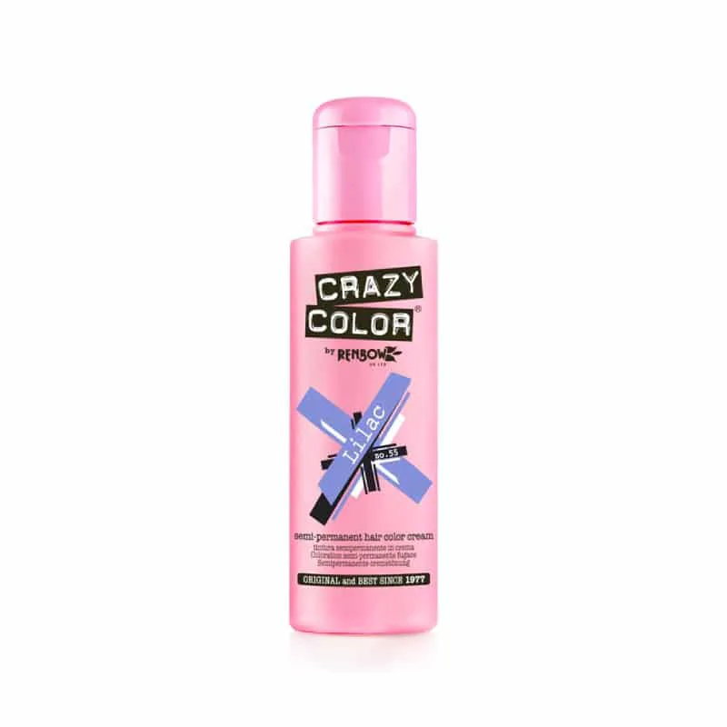 Crazy Color Ημιμόνιμη Κρέμα-Βαφή Μαλλιών Lilac 100ml