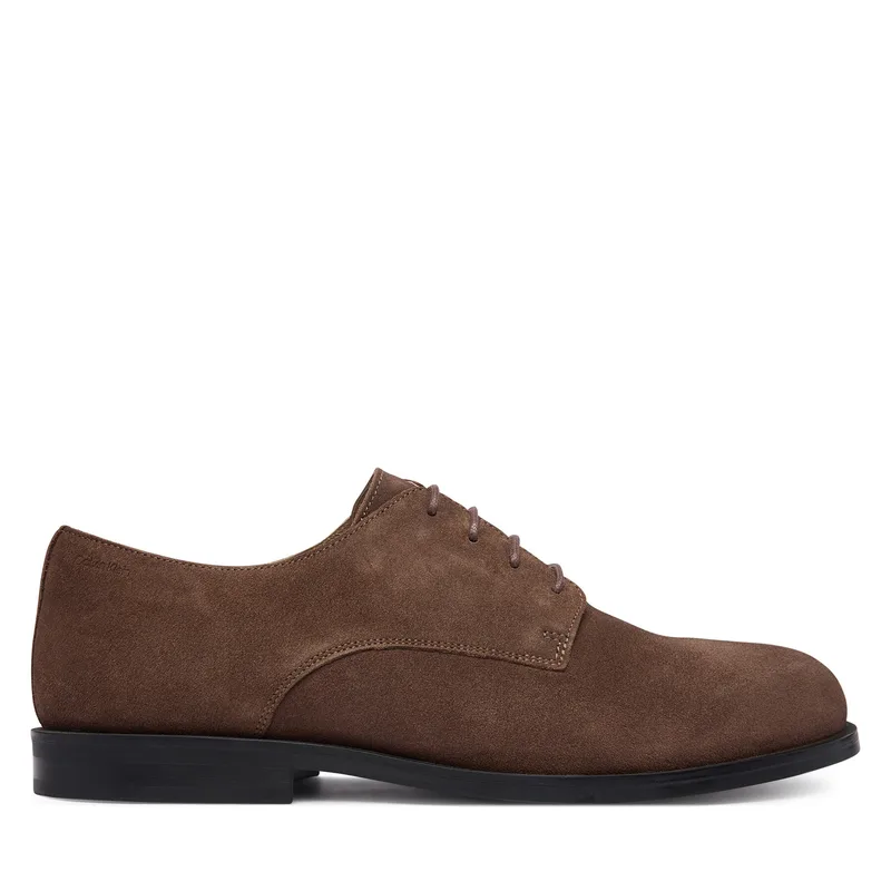 Κλειστά παπούτσια Tommy Hilfiger Ess Rubber Derby Su HM0HM02269 Σκούρο καφέ