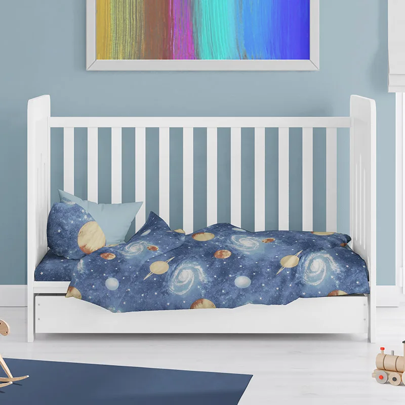 Παπλωματοθήκη Μεμονωμένη Κούνιας 120X160 Dimcol Milky Way 185 (120x160)