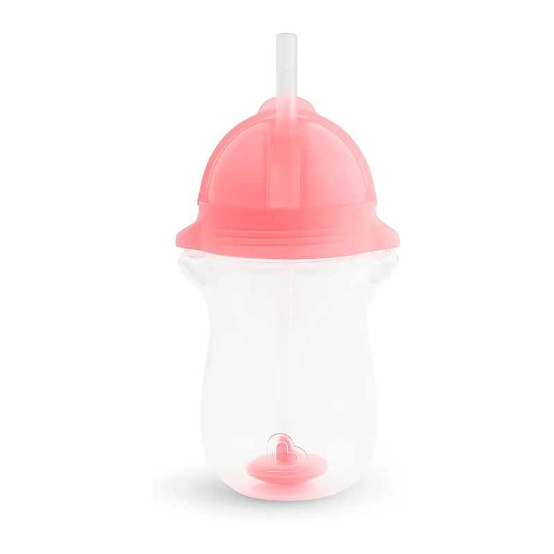 Ποτήρι Εκπαιδευτικό 296ml Με Καλαμάκι Munchkin Tip N Sip Tall Ροζ