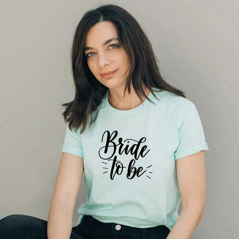 Bride - Organic Vegan T-Shirt Unisex - Μέντα - XL
