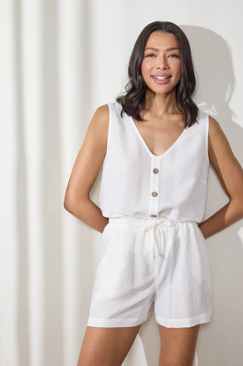 Enzzo Shorts Wendy - Εκρού