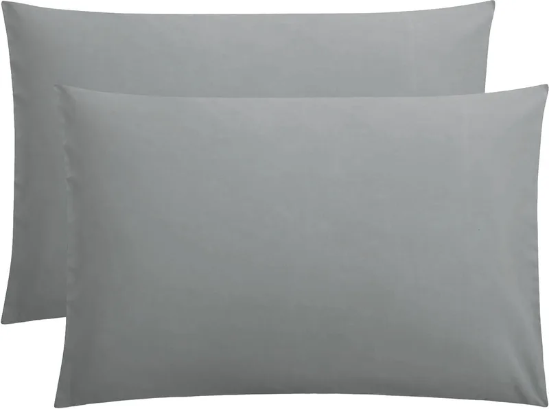 Ζεύγος Μαξιλαροθήκες Βαμβακερές 50x70εκ. Grey Le Blanc 7000276-29 (Ύφασμα: Βαμβάκι 100%, Χρώμα: Γκρι) - Le Blanc - 7000276-29