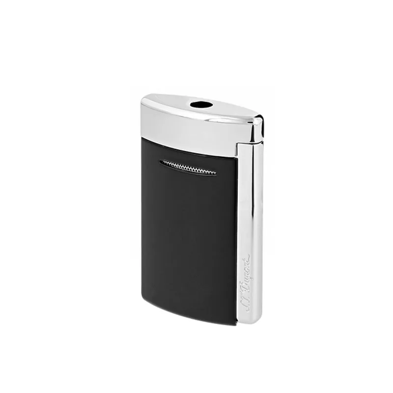 S.T. Dupont Slim Αναπτήρας Minijet Mαύρος Ασημί D010806