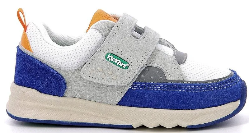 SNEAKERS KICKERS KIKUSTOM 928500 ΛΕΥΚΟ/ΜΠΛΕ/ΠΟΡΤΟΚΑΛΙ (EU:31)