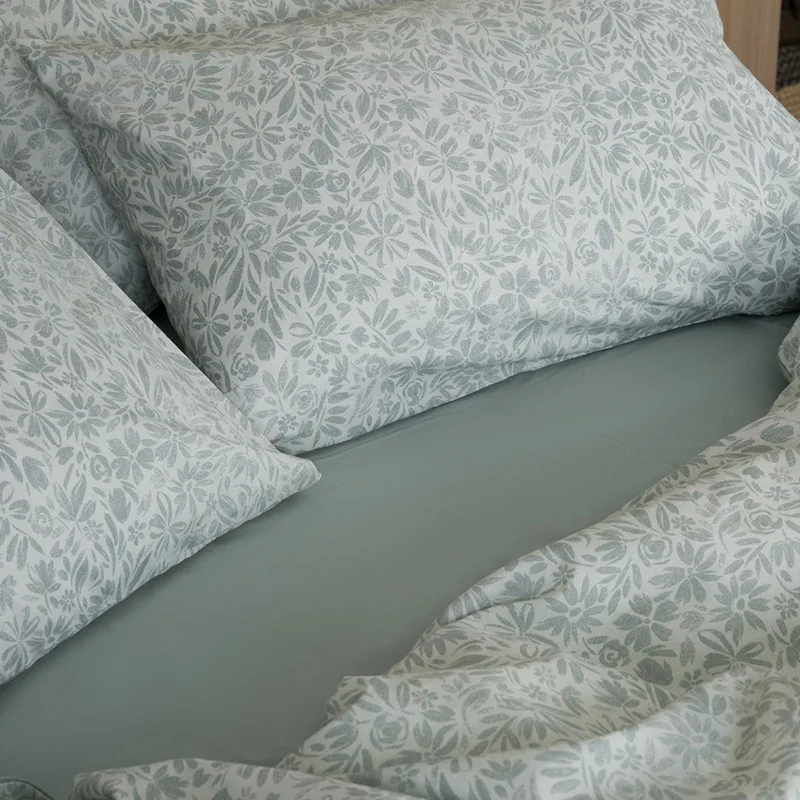 Παπλωματοθήκη Μεμονωμένη Υπέρδιπλη 230X250 Sunshine Cotton Feelings 2070 Aqua (230x250)