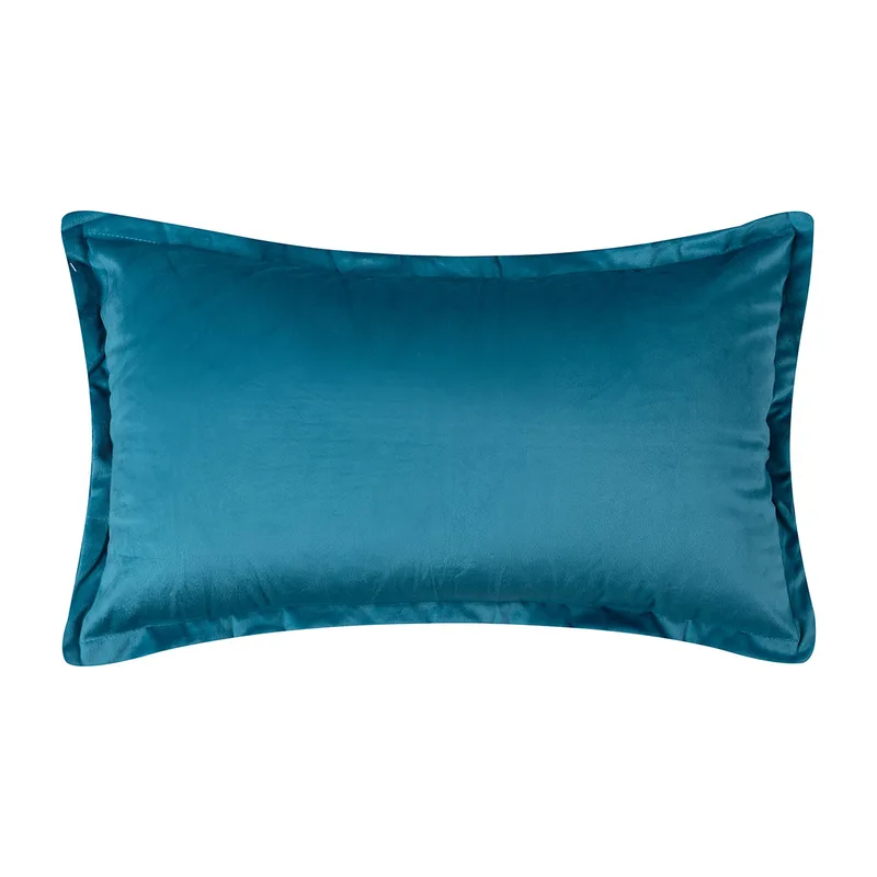 Διακοσμητική Μαξιλαροθήκη Βελουτέ (35x60) Silk Fashion A804 Πετρόλ