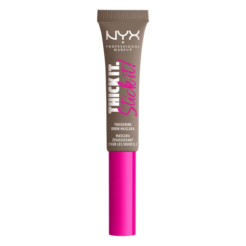 Nyx Professional Makeup Thick It Stick It Brow Mascara 01 Taupe Τζέλ Μάσκαρα Προσαρμόσιμης Έντασης Για Πιο Πυκνά Φρύδια 7ml