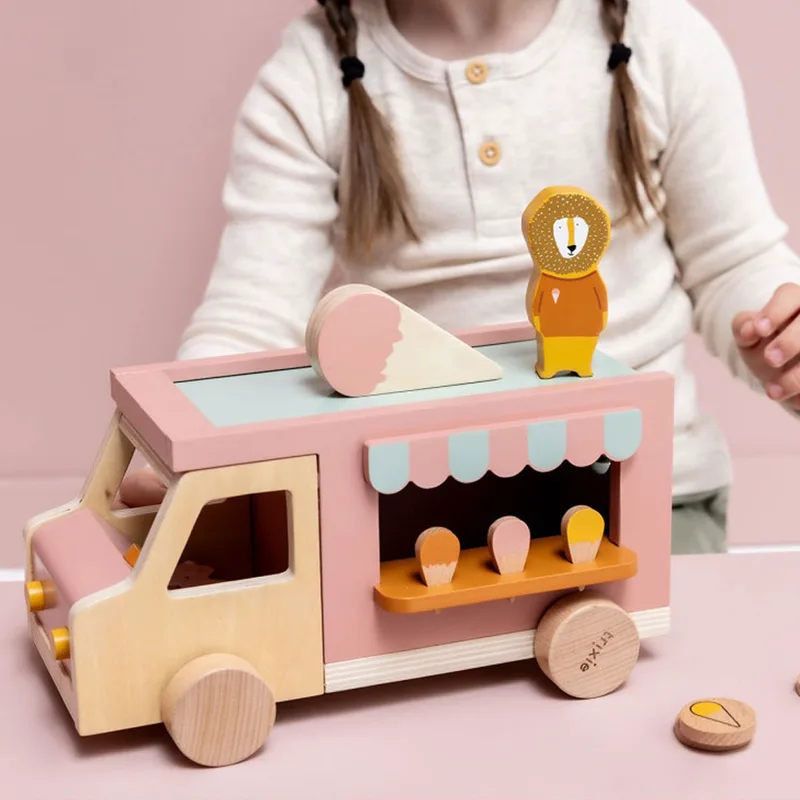 Ξύλινο Παιχνίδι (25x13.5x15.5) Trixie Ice Cream Truck
