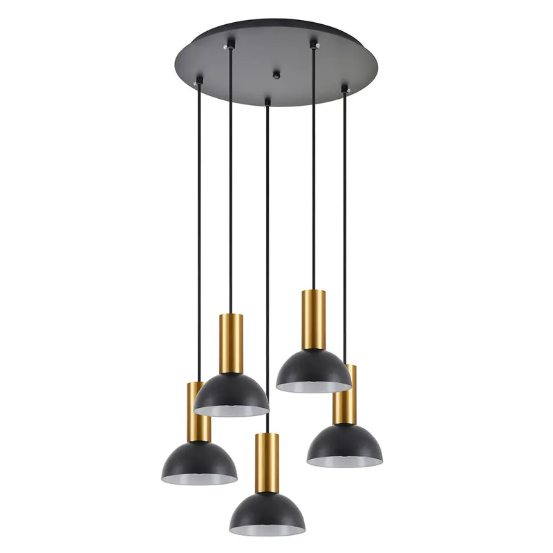 Φωτιστικό Οροφής Πολύφωτο Homelighting 77-8650 Gold/Black