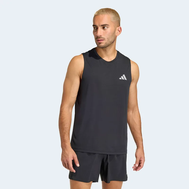 ADIDAS ADI365 RUNNING ESSENTIALS CLIMACOOL TANK ΜΑΥΡΟ