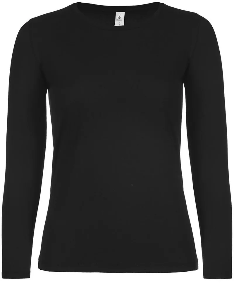 Γυναικείο μακρυμάνικο T- Shirt B & C TW06T Black