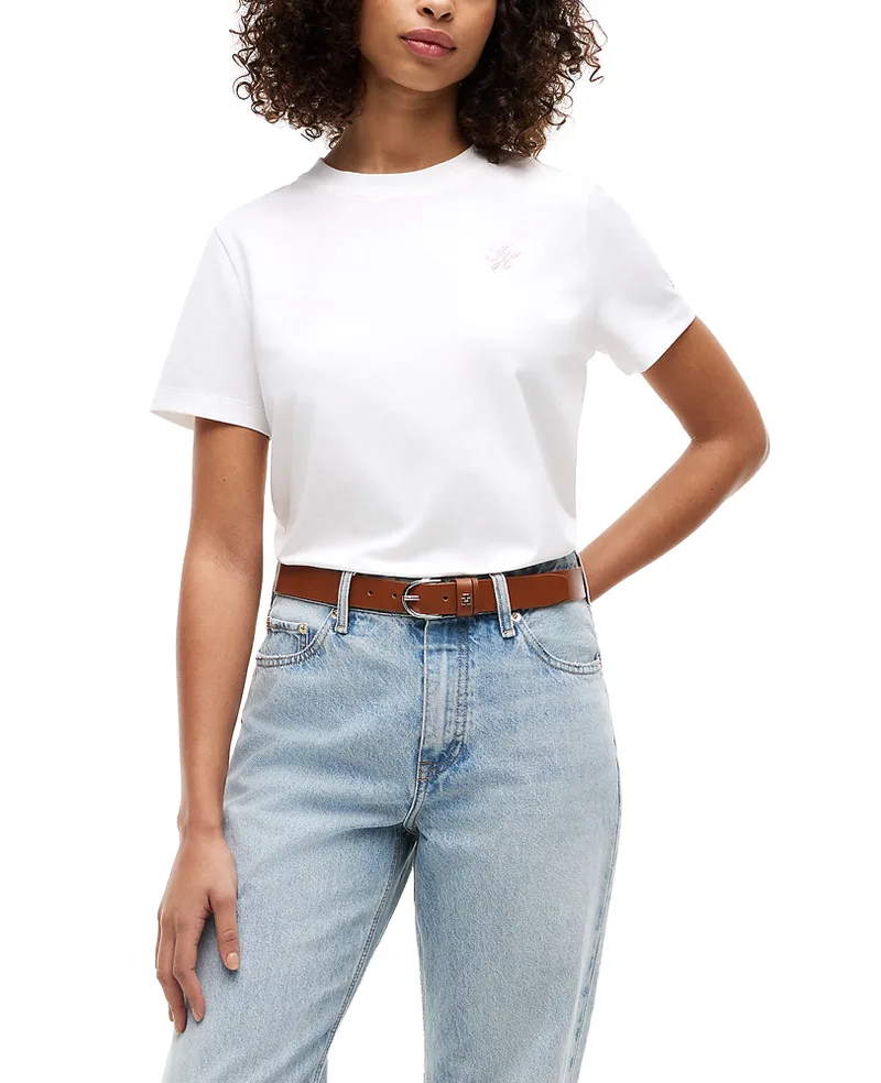 Γυναικείο T-shirt Λευκό Tommy Hilfiger WW0WW49941-YBL