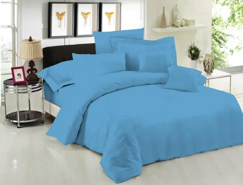 Σεντόνι Polycotton Μονό Με Λάστιχο 100x200+35εκ. Μεμονωμένο Le Blanc Blue 7005974-3 (Τύπος κατωσέντονου: Με Λάστιχο, Ύφασμα: 50% Cotton-50% Polyester, Χρώμα: Μπλε, Μέγεθος: Μονά) - Le Blanc - 7005974-3
