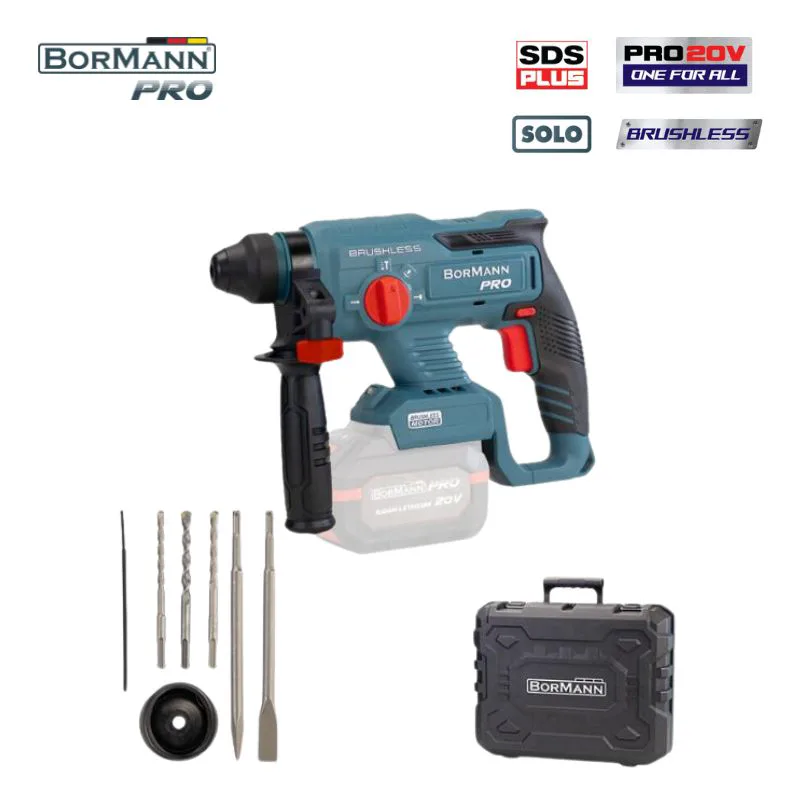 BORMANN Pro BBP5300 Πνευματικό Σκαπτικό Μπαταρίας SDS-Plus Brushless 20V, SOLO 073840