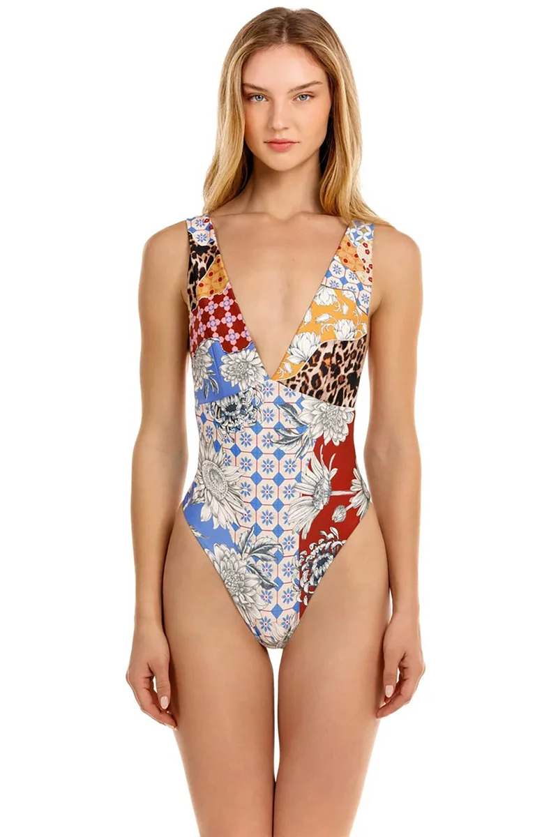 Agua Bendita γυναικείο μαγιό ολόσωμο "Tulipa" - 19331-MULTICOLOR Πολύχρωμο