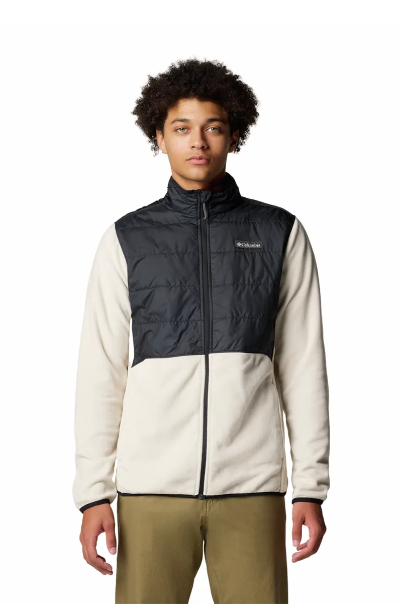 ΑΝΔΡΙΚΗ ΖΑΚΕΤΑ BASIN BUTTE™ FULL ZIP FLEECE II COLUMBIA ΚΑΝΟΝΙΚΗ ΓΡΑΜΜΗ ΕΚΡΟΥ/ΜΑΥΡΟ