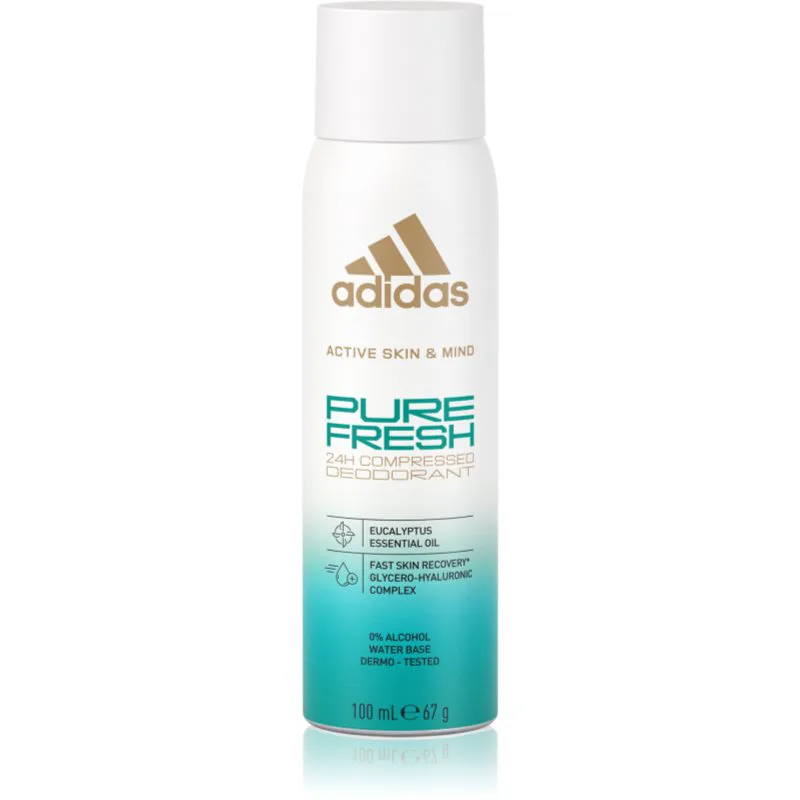 Adidas Pure Fresh αποσμητικό σε σπρέι 24 ώρες 100 ml