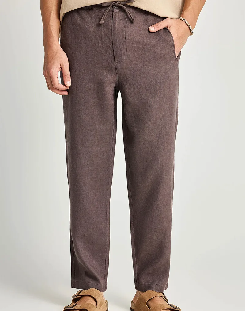 FUNKY BUDDHA Trousers FBM013-011-02-MOON MIST DarkGray