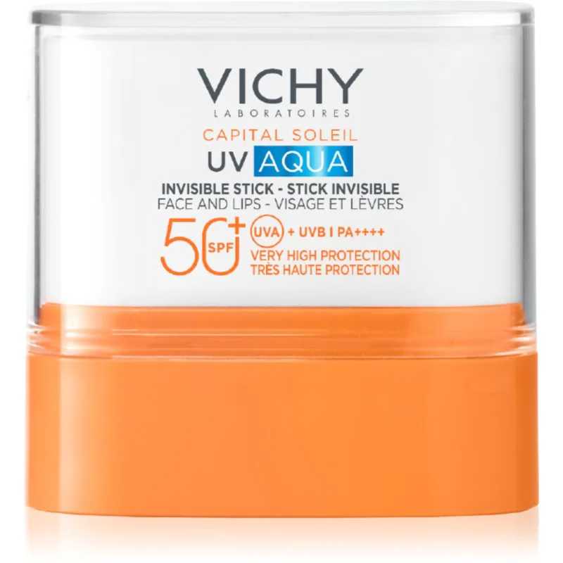 Vichy Capital Soleil UV Aqua αντηλιακή κρέμα σε στικ για το πρόσωπο SPF 50+ 9 γρ
