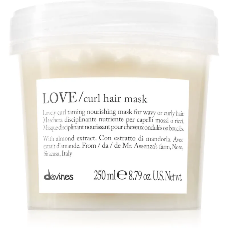 Davines Love Curl Hair Mask εντατικά θρεπτική μάσκα σε σγουρά μαλλιά 250 ml