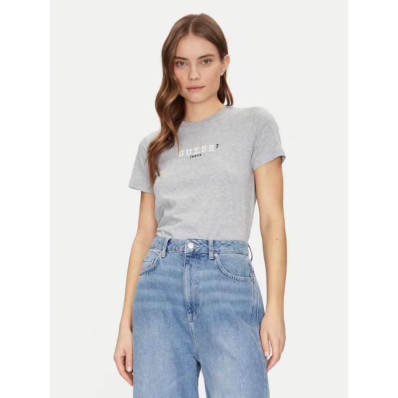 Guess Jeans T-Shirt W5RI54 J1314 Γκρι Regular Fit