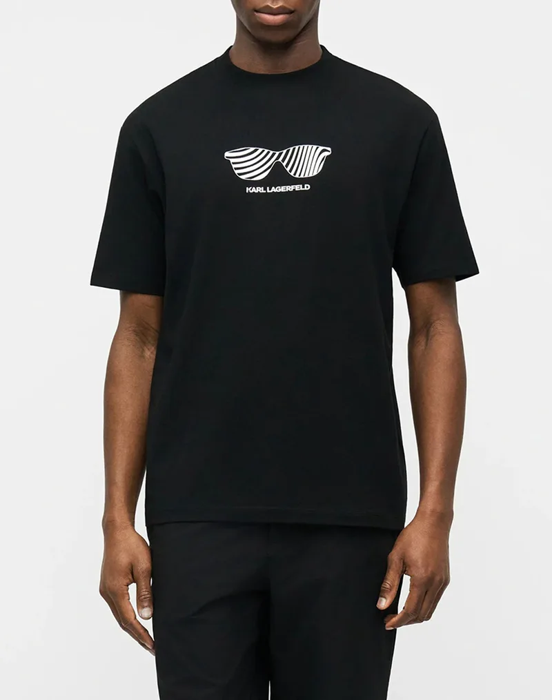 KARL LAGERFELD T-SHIRT CREWNECK 755131-562221-990 Black