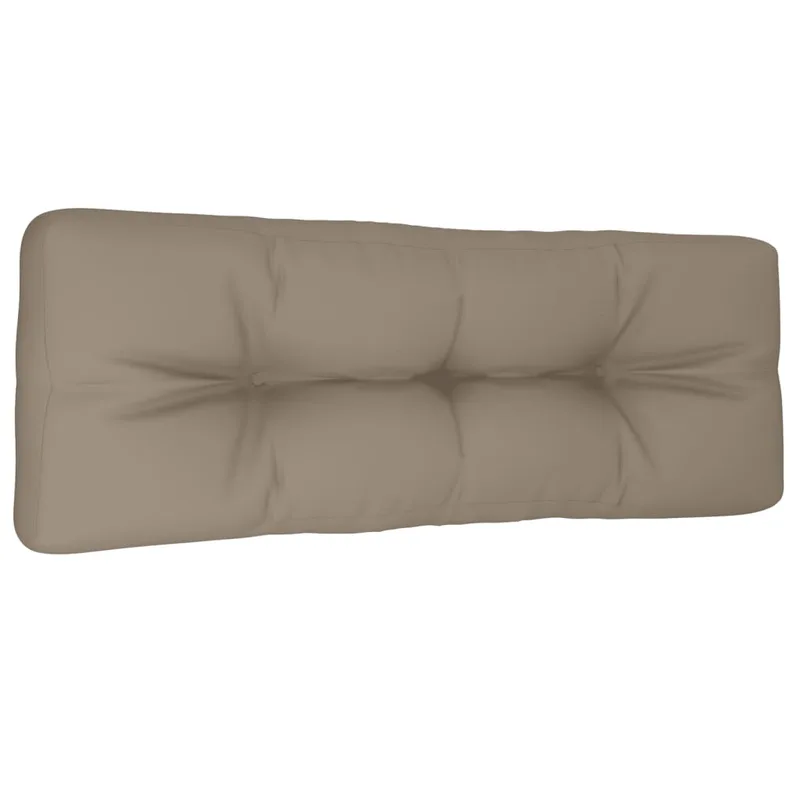 vidaXL Μαξιλάρι Παλέτας Taupe 120 x 40 x 12 εκ. Υφασμάτινο