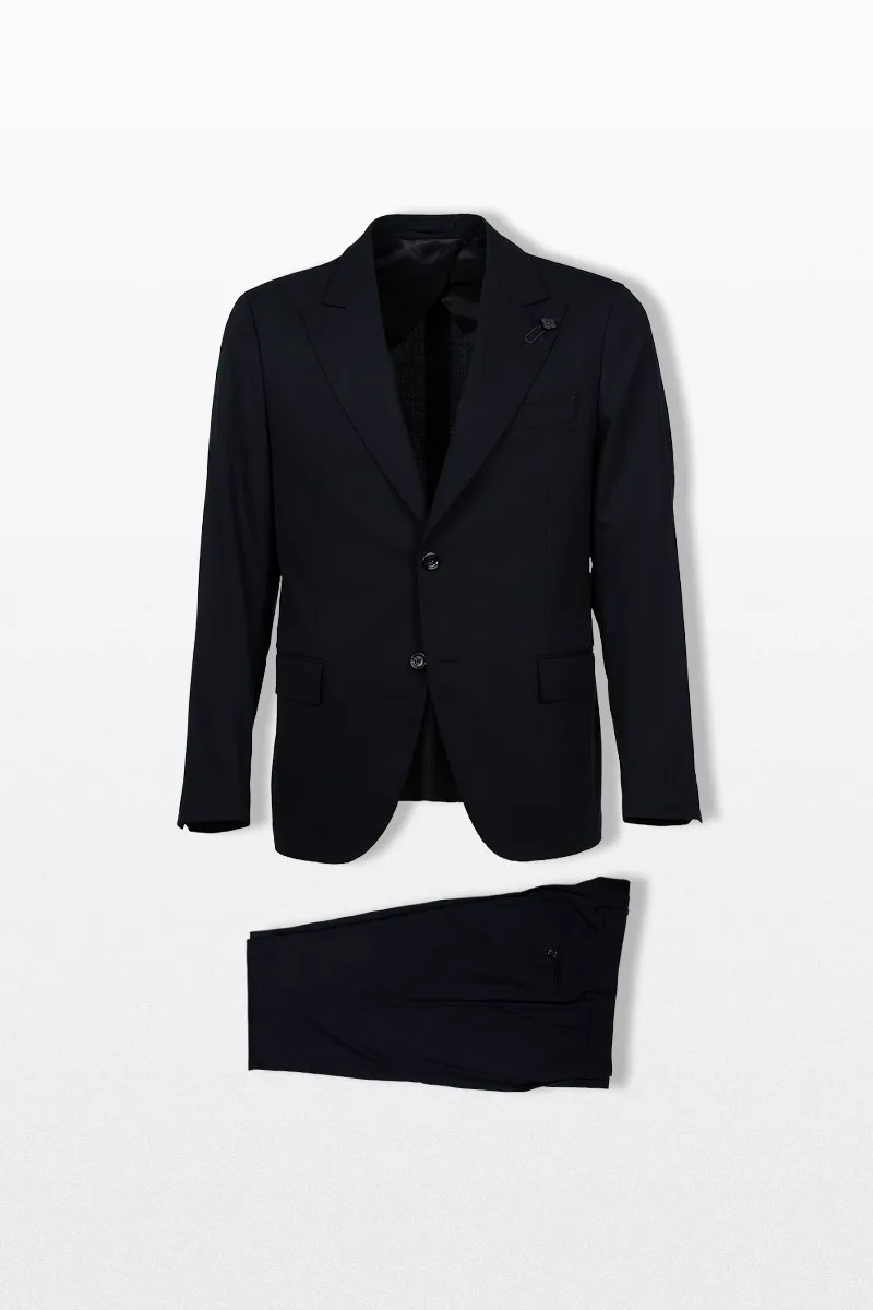 LARDINI Ανδρικό Μαύρο Tailored Blazer